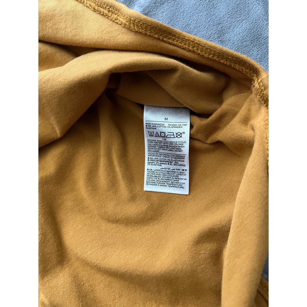 Old Navy Womens Square Neck Sleeveless Bodice Bodysuit Mustard Yellow Medium - Picture 4 of 8
